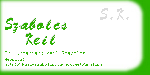 szabolcs keil business card